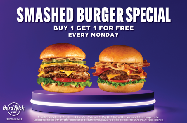 Smashed Burger Special Every Monday