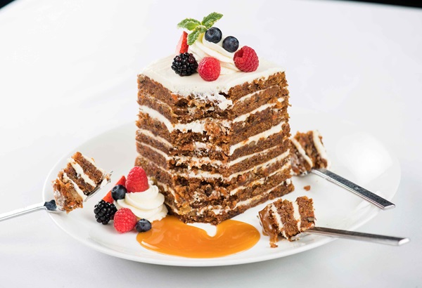 NYY Steak Carrot Cake Dessert
