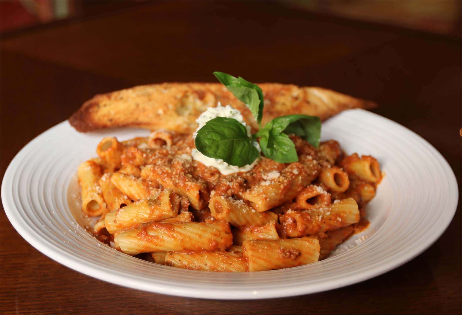 Pasta at Sorrisi at Seminole Casino Coconut Creek