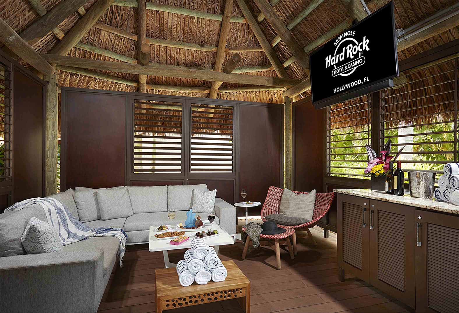 The Guitar Hotel pool cabanas