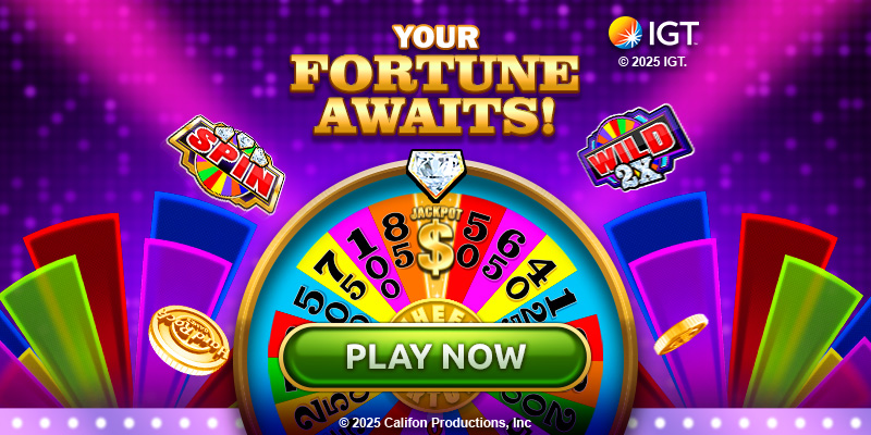 Wheel of Fortune slot reels and Wheel Bonus artwork