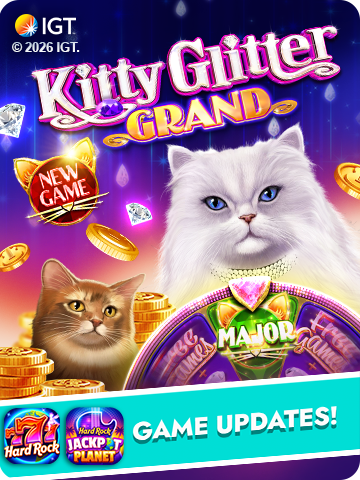 Kitty Glitter Grand slot game in Hard Rock Neverland Casino
