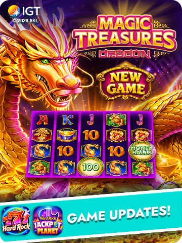 Magic Treasures Dragon IGT slot game in Hard Rock Neverland Casino