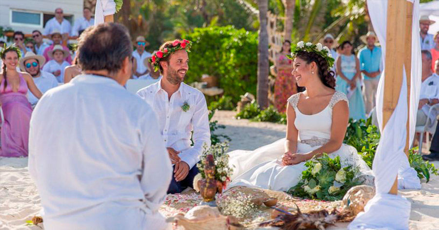Mayan Wedding by the Beach