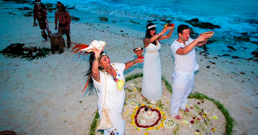 Mayan Wedding by the Beach