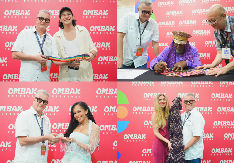 a collage of people posing for the camera