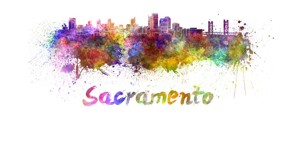 Watercolor of Sacramento 