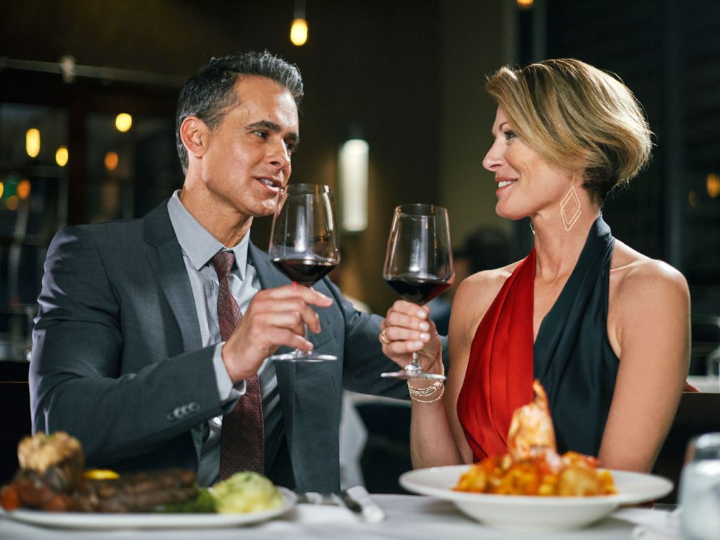 Image of couple drinking wine