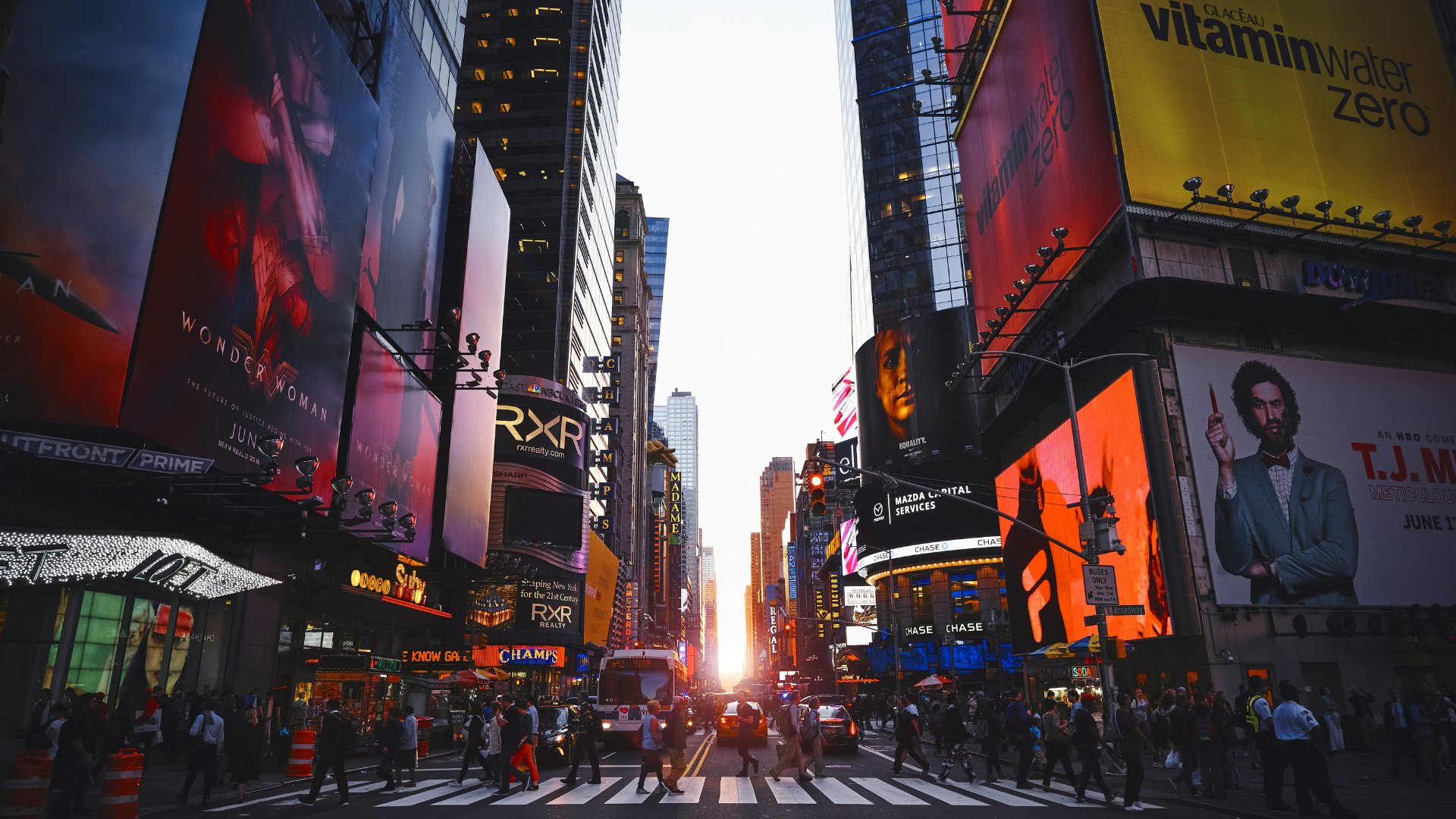 Guest enjoying Times Square near Hard Rock Hotel New York