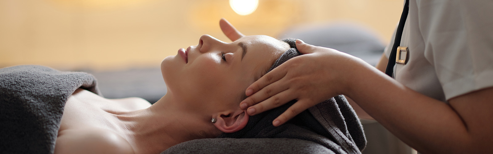 a woman receiving a massage