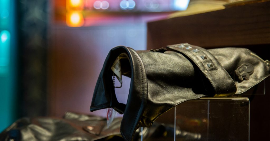 dog leather jacket
