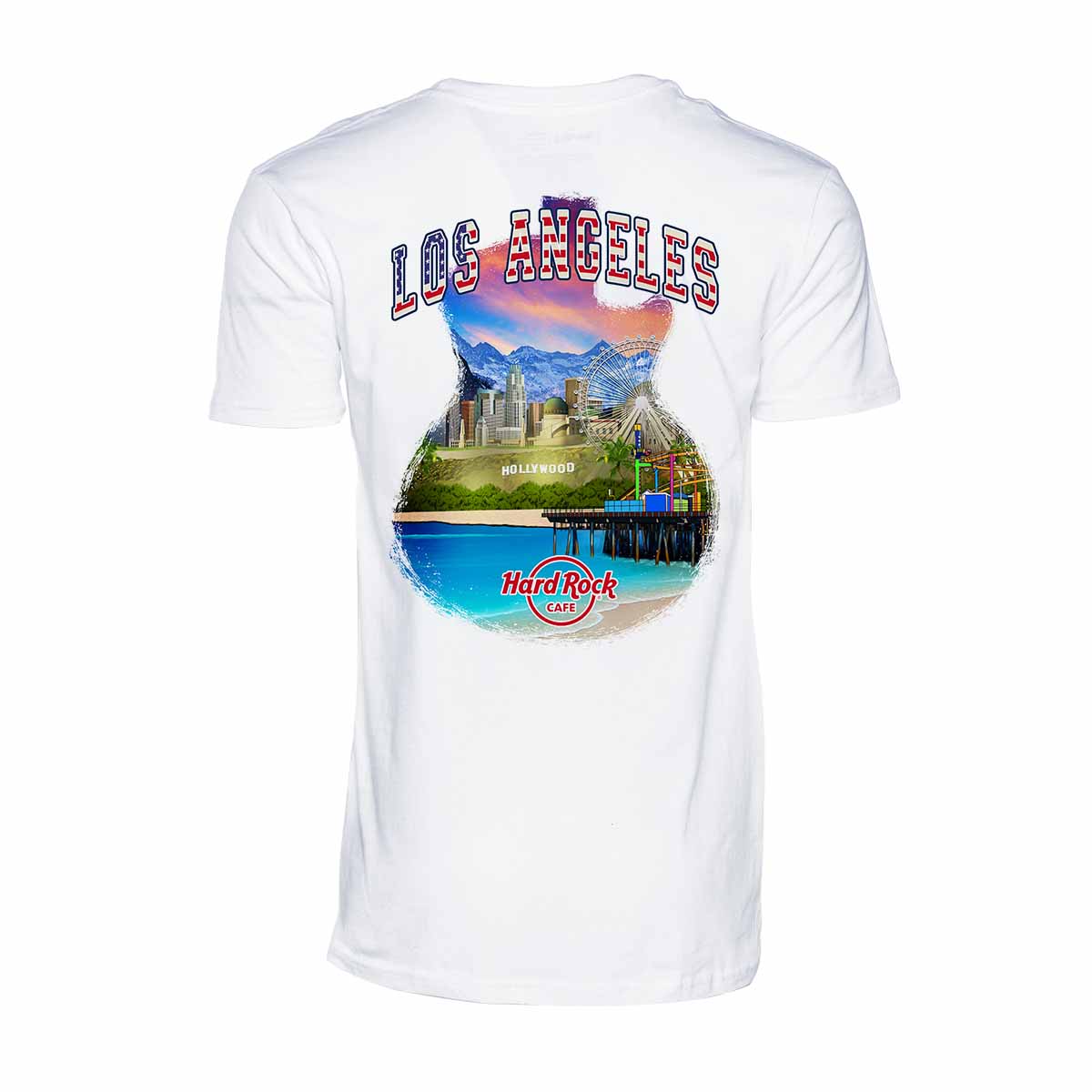 Adult Fit Guitar City Art Tee image number 1