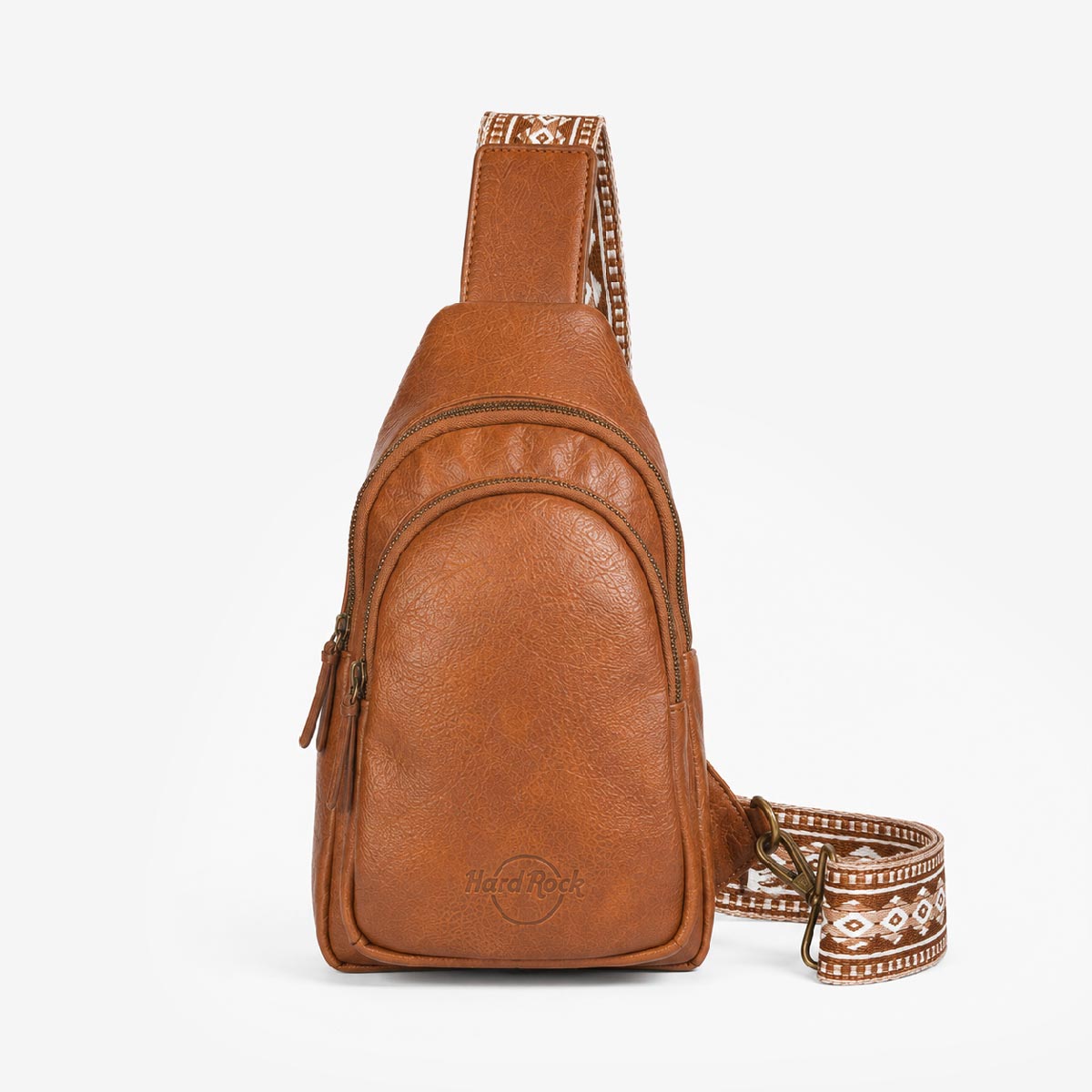 Guitar Strap Cross Body Bag in Cognac image number 1