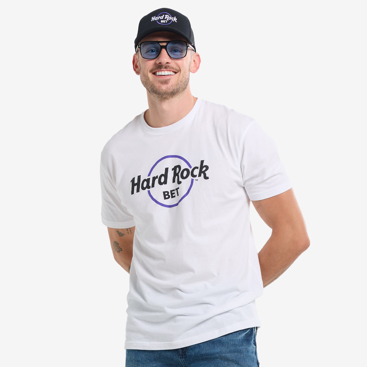 Hard Rock Bet Classic Logo Tee in White image number 1