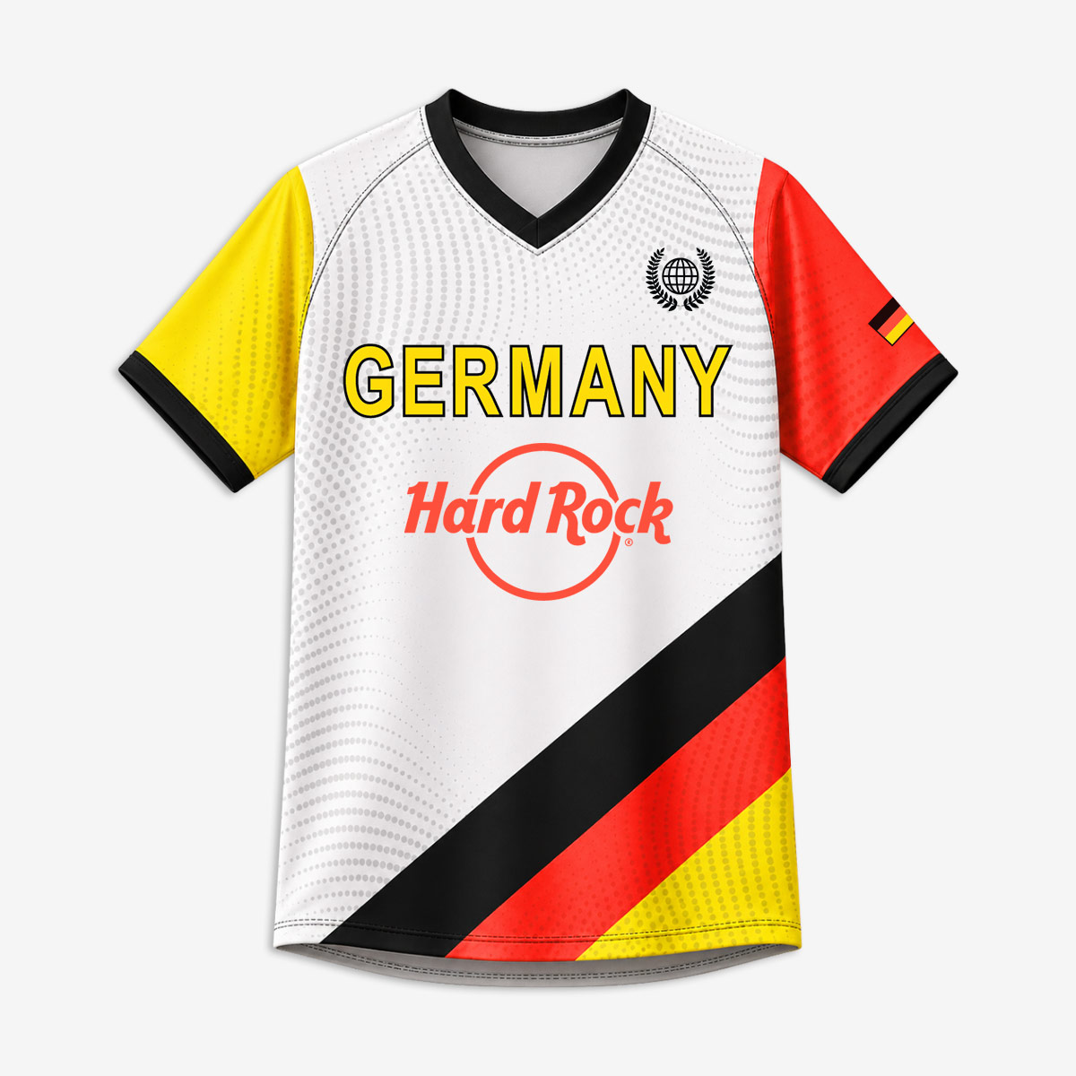 Germany Soccer V-Neck Tee in White image number 2