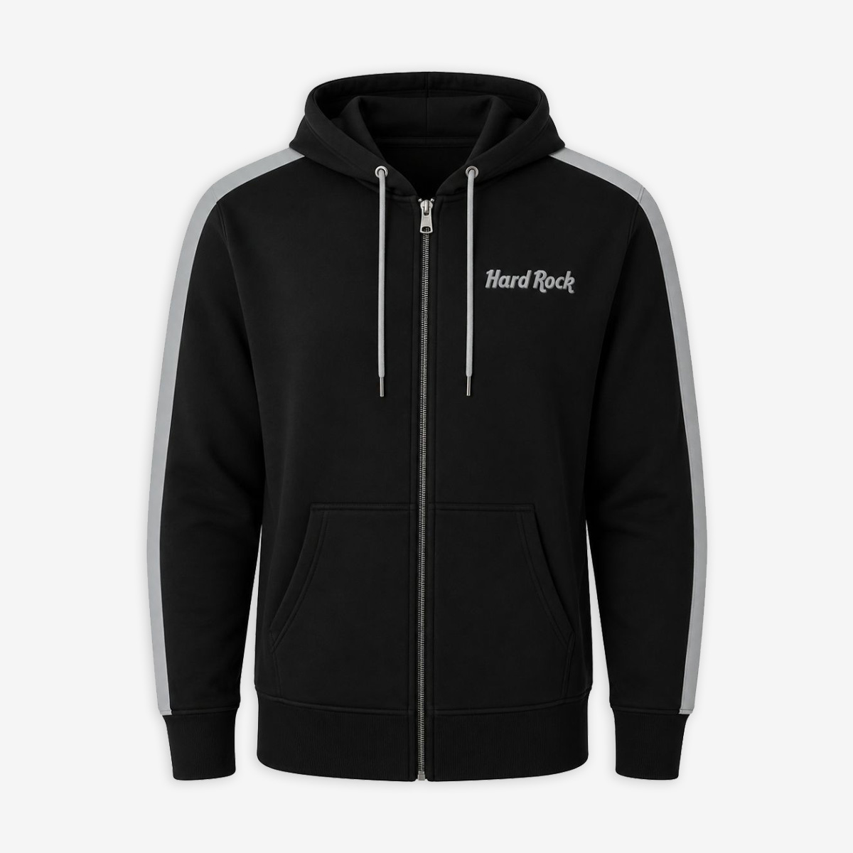 Las Vegas Full Zip Fleece in Black and Silver image number 2