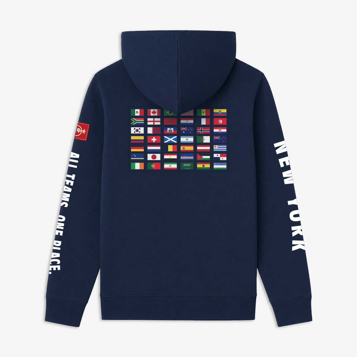 Soccer Fleece Hoodie in Navy image number 4