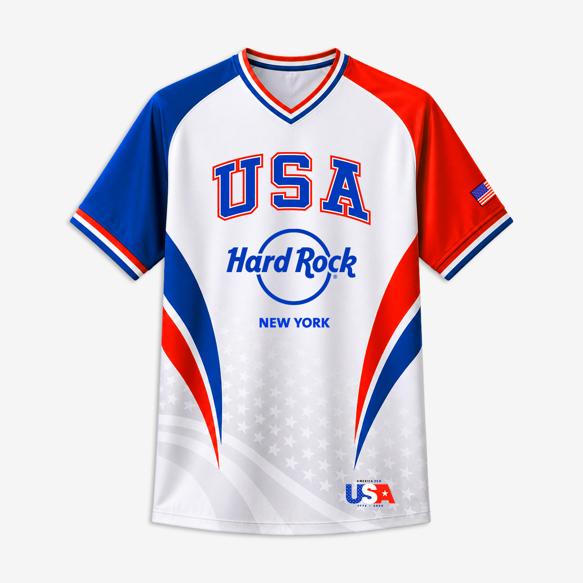 USA Soccer V-Neck Tee in White image number 2