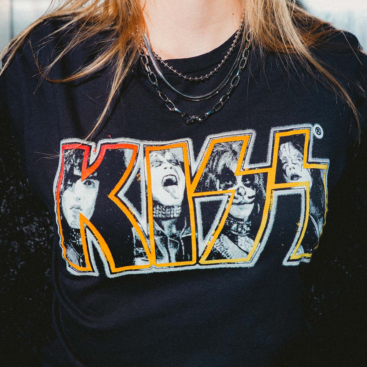 Adult Fit KISS Collab Tee in Black image number 4
