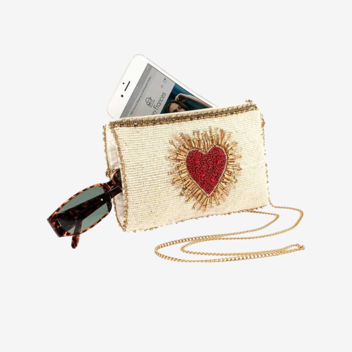 Mary Frances Heart Burst Cell Phone Pouch image number 5