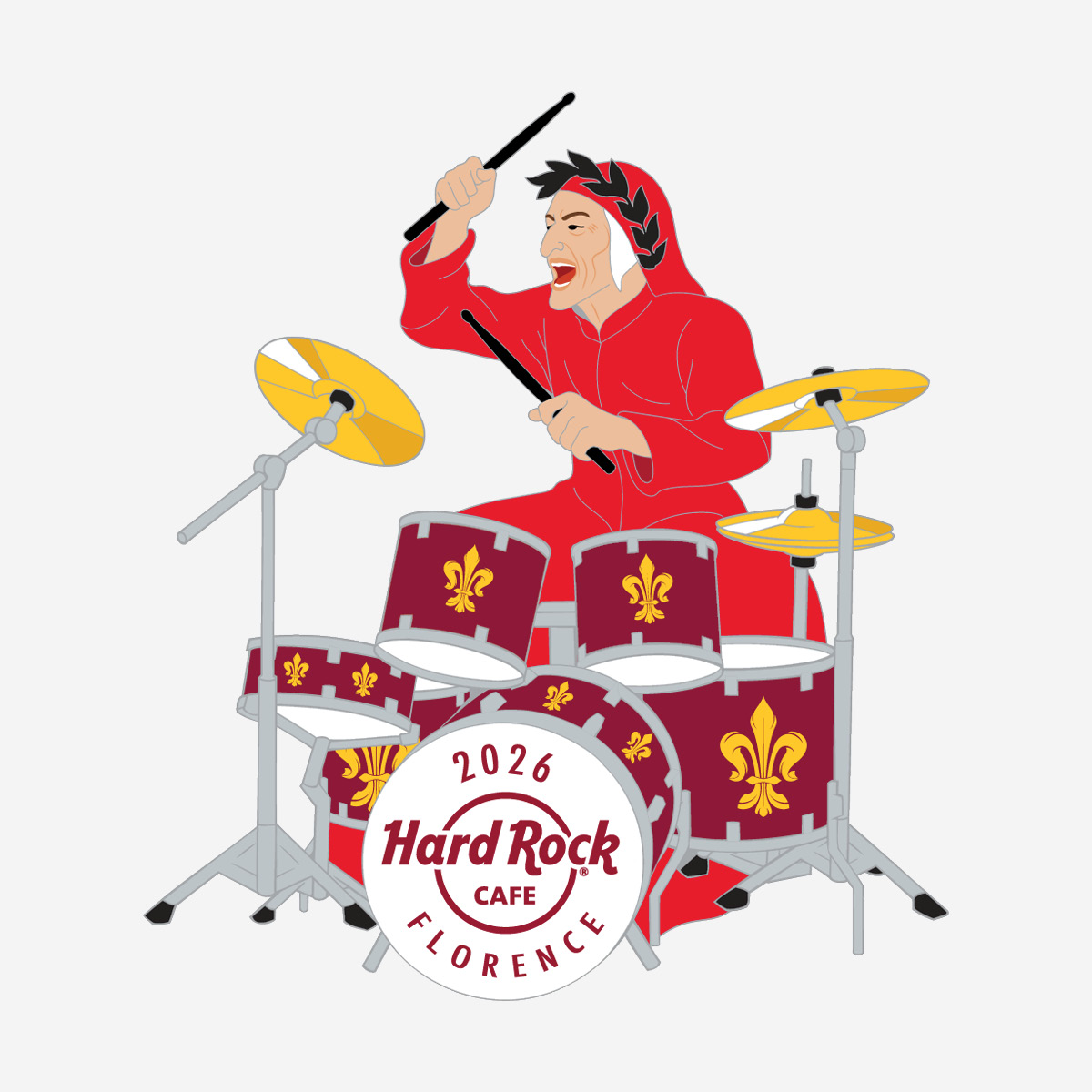 Collectible Florence Dante Drummer 2026 Pin image number 1